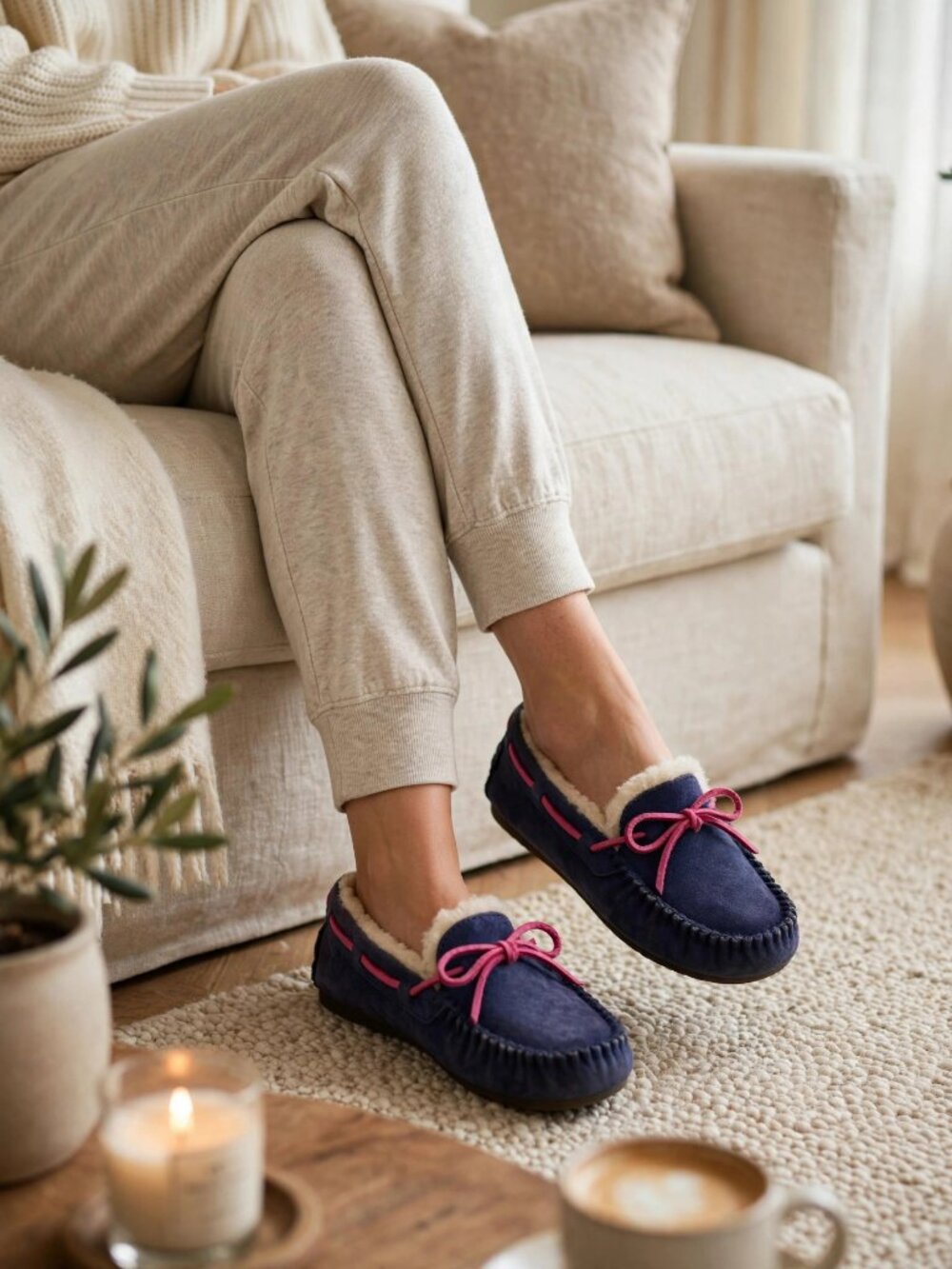 UGG Dakota Navy Suede Slippers 7
